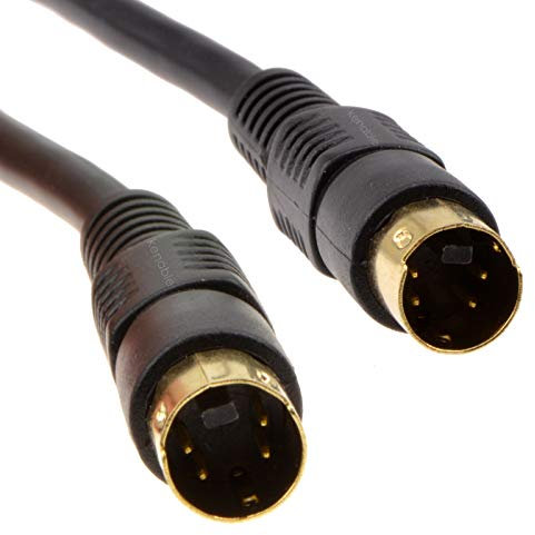 kenable SVHS S-video Plug to Plug Video Cable 4 pin Mini DIN Gold 20m [20 metres]