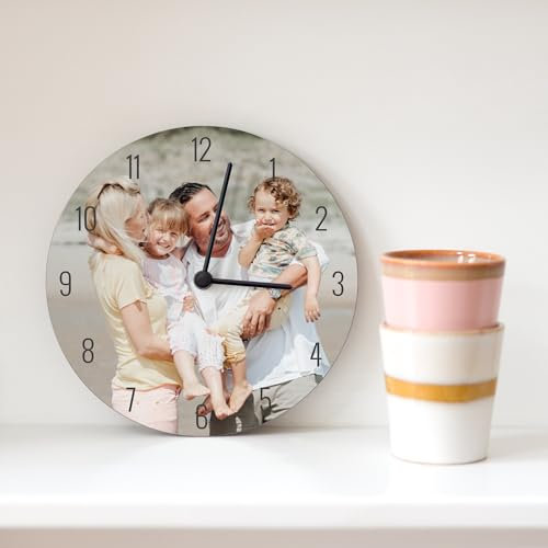 your surprise Horloge personnalisée avec Photo – Cadeau Anniversaire Homme & Femme personnalisé ou Un Anniversaire, Un Mariage ou Un Moment Spécial