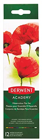 Derwent Aquarell-Malkasten, 12 Farben