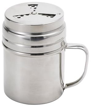 Harold Import Co 60576 HIC Adjustable Dry Rub Shaker with Holes for Medium and Coarse Grind Seasonings, Stainless Steel