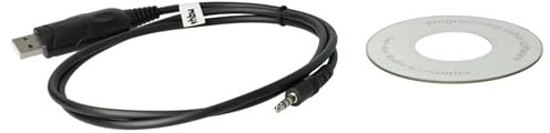vhbw USB Programmierkabel kompatibel mit Icom GM1600, IC-2100H, DR-145, IC-208H, IC-2020, IC-1020, IC-208E/H, IC-207H, IC-2100 Funkgerät, schwarz