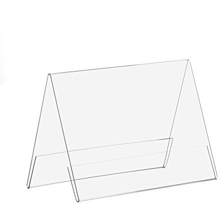 5 Stück DIN A5 A-Aufsteller/Tischaufsteller/Werbeaufsteller aus Acrylglas, transparent