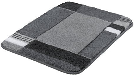 Kleine Wolke Badteppich Padova grau 50 x 65 cm, Anthrazit