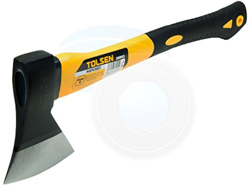 Tolsen Beil 600 g, Schwarz, Fiberglasgriff, Splitting, Holzschneiden