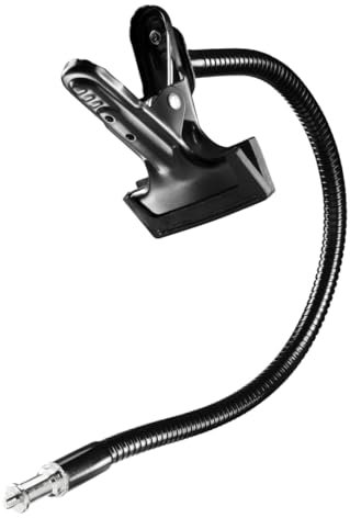 Walimex Schwanenhals mit Gewinde und Clip, Schwarz