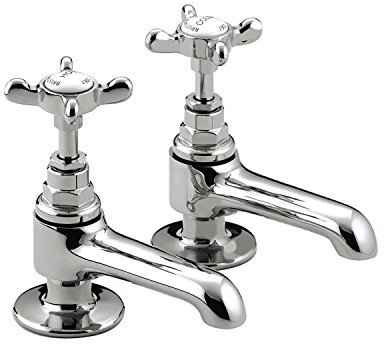 Bristan N 1/2 C CD 1901 Basin Pillar Taps, Chrome