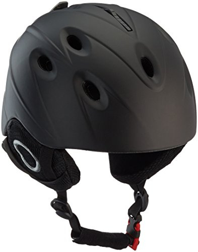 L.A.Sports Kinder Helm Ski und Snowboardhelm Race H10, Schwarz, S