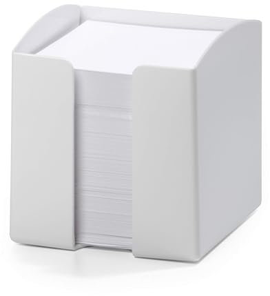 Durable Zettelkasten Kunststoff für Notizzettel 90 x 90 mm, weiß, 1701682010