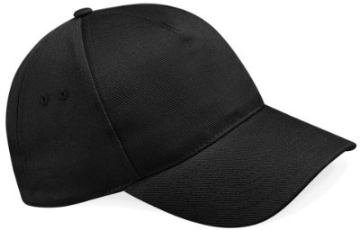 Beechfield B15 Ultimate 5 Panel Baseball Cap Black