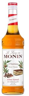 MONIN Premium Tiramisu Syrup 700ml for Coffee, Baking and Cocktails. Vegan-Friendly, Allergen-Free, 100% Natural Flavours and Colourings