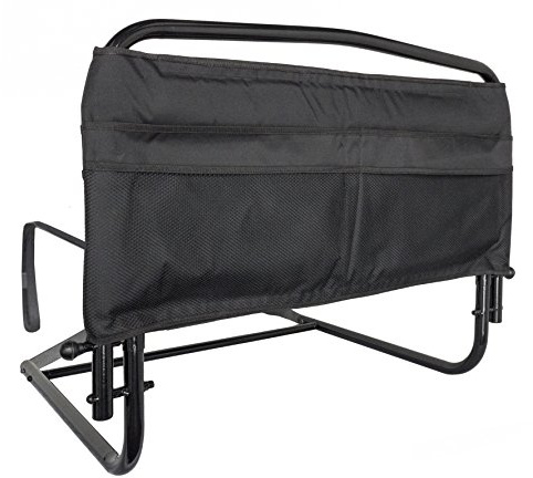 Stander 30 inch Safety Bed Rail with Padded Pouch, Folding Guardrail for Adults, Seniors, and Elderly, Bedside Stand Assist Bar, Fits King, Queen, Full, and Twin Beds, ASTM Safety Approved Bedrail