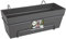 elho Loft Urban Balkonkasten Allin 1 50 - Übertopf für Balkon & Außen - Ø 49.0 x H 20.5 cm - Schwarz/Anthrazit