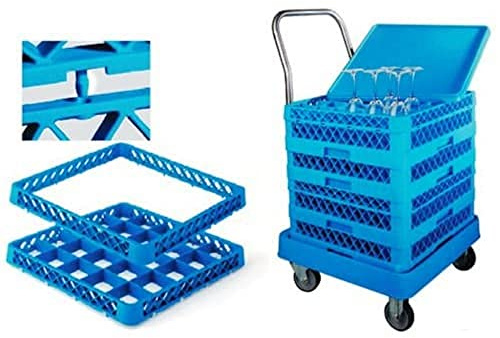 Lacor 69211 - Chariot à panier avec poignée qualité professionnelle | Ustensile professionnel durable; conçu pour un rendement optimal y nettoyage rapide et facile au lave-vaisselle