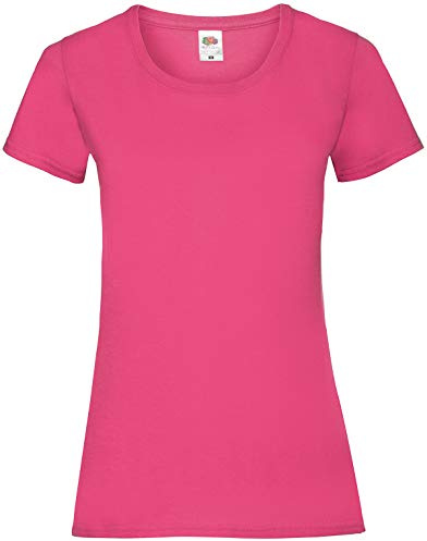 Fruit Of The Loom Men's Ss079m T-Shirt, Pink (Fuchsia), Small