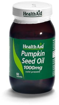 HealthAid Pumpkin Seed Oil 1000mg - 60 Capsules