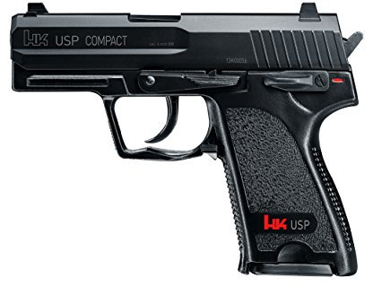 Umarex Airsoft Pistole USP Compact, Federdruck Waffe mit < 0,5 Joule, inkl. 100 x 6 mm BB Soft-Air Kugeln