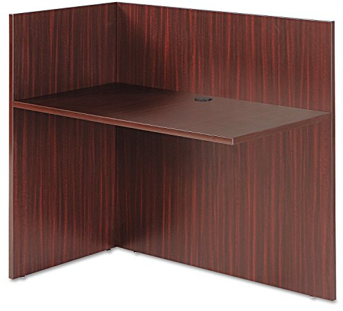 Alera Valencia Reversible Reception Return, 44 x 23-5/8 x 41-1/2-Inch, Mahogany