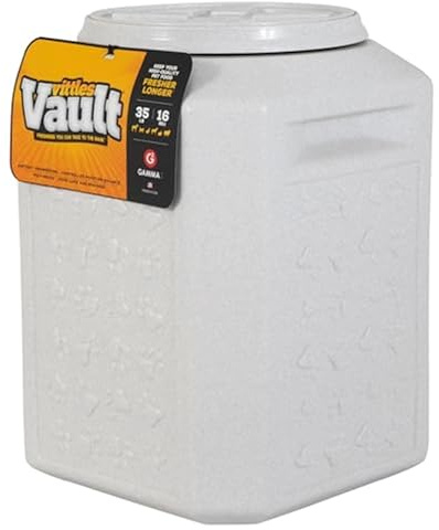 Gamma2 Vittles Vault Pet Food Storage Containers - Sealed Dog and Cat Food Storage Container, Fits up to 35lbs, Made in the USA - [12 L x 16.75 H]