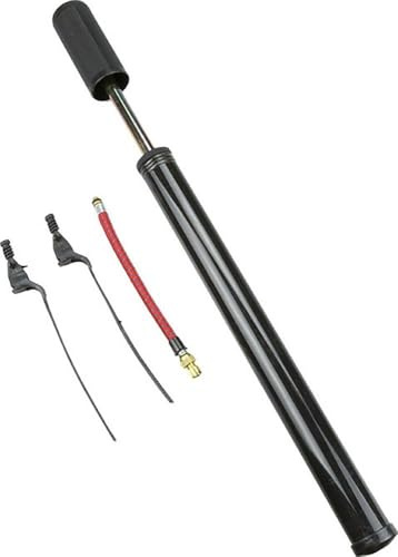 On Bike Pompa Gonfiaggio Ruote Bici 40cm in Plastica – Compatta, Leggera, con Attacco al Telaio Incluso, Compatibile con Valvole Presta e Schrader, Ideale per Emergenze e Manutenzione