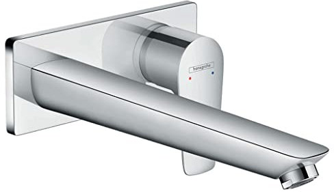 hansgrohe Talis E Mitigeur de lavabo encastré mural, bec 225mm, bonde à écoulement libre, chromé, 71734000