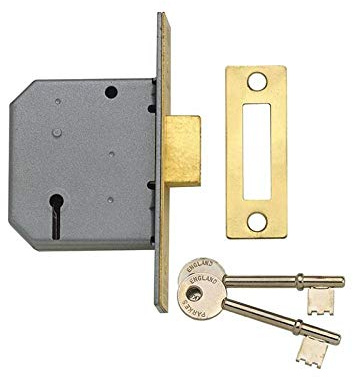 Yale Locks PM322CH25 3 Lever Mortice Dead Lock 64mm - Polished Chrome Finish