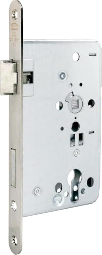 BKS Zimmertür-Einsteckschloss PZ 20/55/72/8mm DIN R silber rd Kl 3