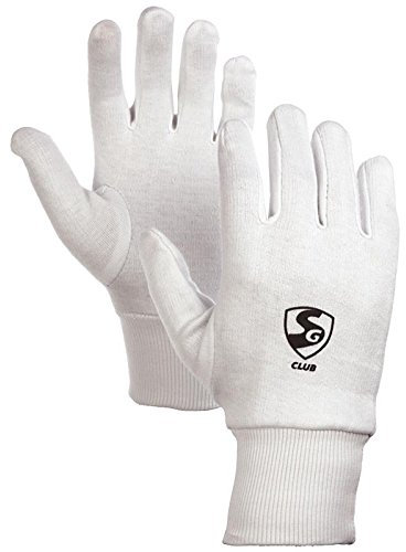 SG Cotton Club - Guantes de críquet, color blanco