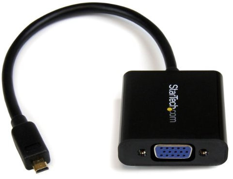 StarTech.com Adaptador Conversor de Vídeo Micro HDMI® a VGA - 1920x1200 - Cable Convertidor Activo - Hembra VGA HD15 - Macho Micro HDMI