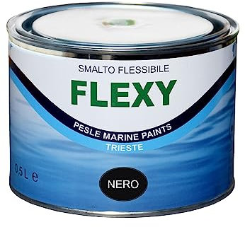 Marlin Flexy - elastische Gummi Farbe für Schlauchboote 500ml, Farbe:schwarz