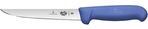 Victorinox Fibrox Kochmesser, Ausbeinmesser, Extra Scharfe Klinge, Rostfreier Stahl, Spülmaschinengeeignet, blau