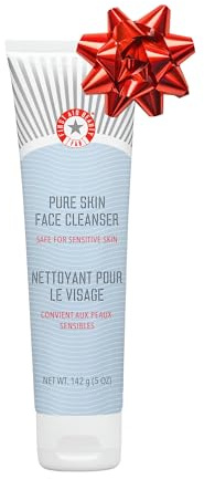 First Aid Beauty - Pure Skin Face Cleanser, Effectively Removes Makeup, Dirt, and Impurities, Gentle Cleanser Leaves Skin Soft & Supple, Safe for Sensitive Skin, Fragrance Free, 142g