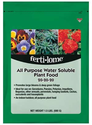 Voluntary Purchasing Group 10721 Fertilome Geranium Hanging Basket and Pansy Plant Food, 1.5-Pound