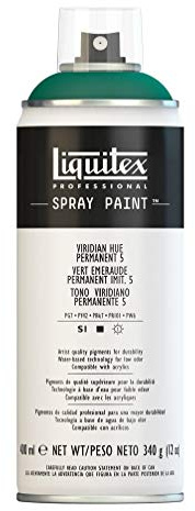 Liquitex 4455398 - Vernice Spray Professionale A Base D'acqua, Verde Smeraldo Permanente Imitazione, 400 ml, 1 Pezzo