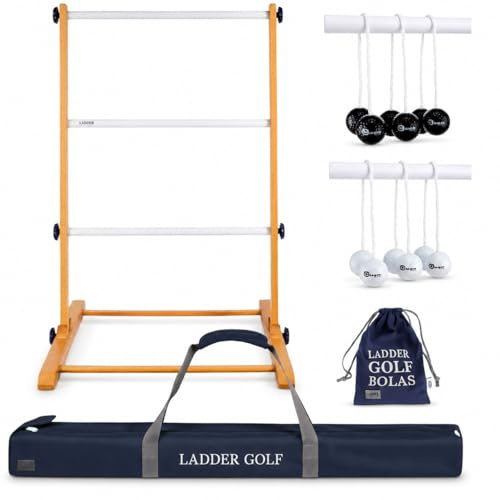 Uber Games Neu 2025 verbessert Leitergolf Spiel. Profi Set, Massivholz
