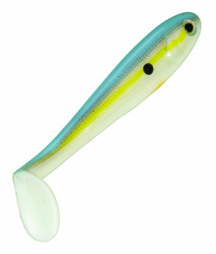 Strike King Lures SHDLC3.5-590 Shadalicious Soft Bait Lure, 3 1/2 Body Length, Sexy Shad, per 6, multi, one size