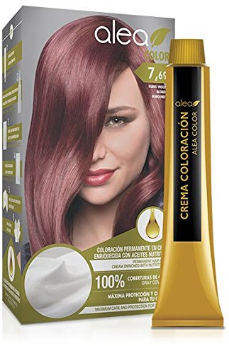 ALEA - Tinte Pelo Mujer - Alea Color - Nº 7.69 K - Color Rubio Violín - Coloración Permanente en Crema - con Aceite de Argán y Macadamia - Cobertura de Canas - Máxima Protección y Cuidado