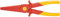 Draper 6083 Knipex Fully Insulated 'S' Range Soft Grip Long Nose Pliers, Multi-Colour, 220 mm