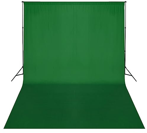 vidaXL Support de Toile de Fond Studio Photo 500 x 300 cm Vert