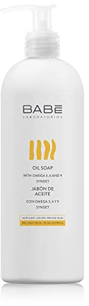 Laboratorios Babé - Jabón Corporal de Aceite Con Ácidos Esenciales Omega 3.6 y 9. Aceites Emolientes y Reparadores - 500 ml