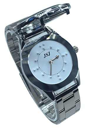 VISIONU Reloj De Pulsera Braille para Invidentes o Personas Mayores Blanco Dial (para Hombre)