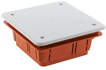 Zenitech Boîte de dérivation à encastrer 92 x 92 x 45mm - Rouge