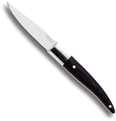 Laguiole Expression® - Paring Knife Knife - Stainless Steel Blade - Kitchen Knife with Ergonomic POM Handle Black - Dishwasher Compatible