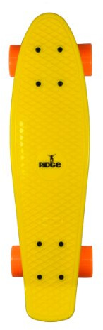 Ridge Mini Cruiser - Skateboard, Color Amarillo/Naranja, Talla 55 cm