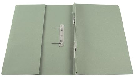 Q-Connect Transfer Pocket File 38mm Capacity Foolscap Green (Pack of 25)