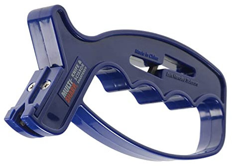 MULTI-SHARP 1901 Couteau Multi-usages et aiguiseur de Ciseaux 2-en-1, pour Couteaux, Ciseaux, couperets et Lames Ultra tranchants