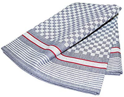 Ross Grubentuch grau-rot - 5er Pack