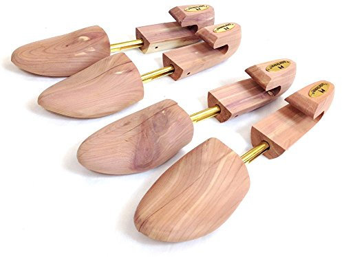 Cedar Elements Kombinierte Schuhspanner aus Zedernholz – 2er-Pack (X-Large)