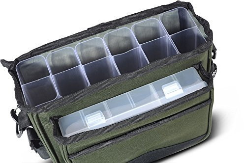 Iron Claw Spinnertasche Easy Hang Bag S inkl. 1 Box - Tasche für Kunstköder Blinker Wobbler Gummifische Hecht Zander Barsch