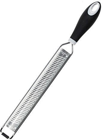 Mercer Culinary MercerGrates Fine Zester, Narrow, Stainless Steel, Black