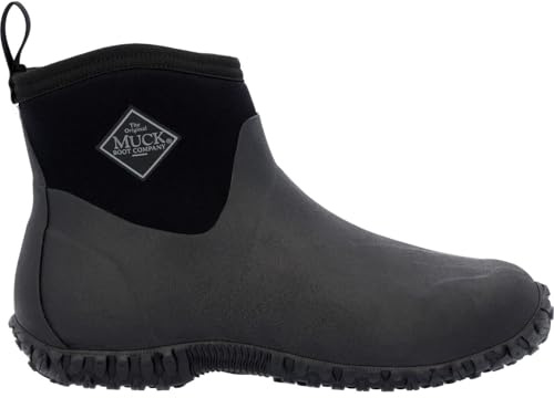 Muck Boots Men's Muckster II Ankle Pull On Waterproof Ankle Boot, Black, 10
